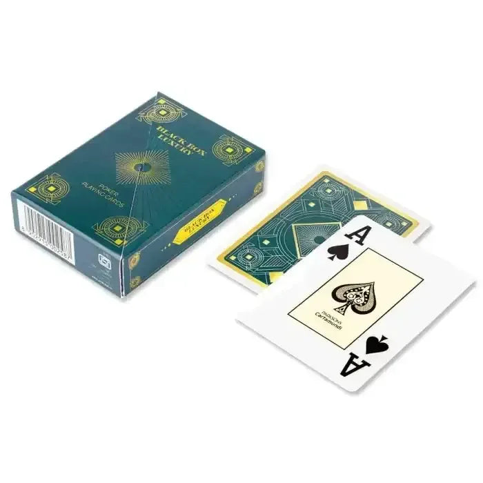 Parksons Cartamundi Black Box Luxury Playing Cards – Premium Poker Deck in Swivel Case | Jumbo Index | Waterproof, Durable PVC | Ideal Gift for Game Enthusiasts & Collectors - Naivri