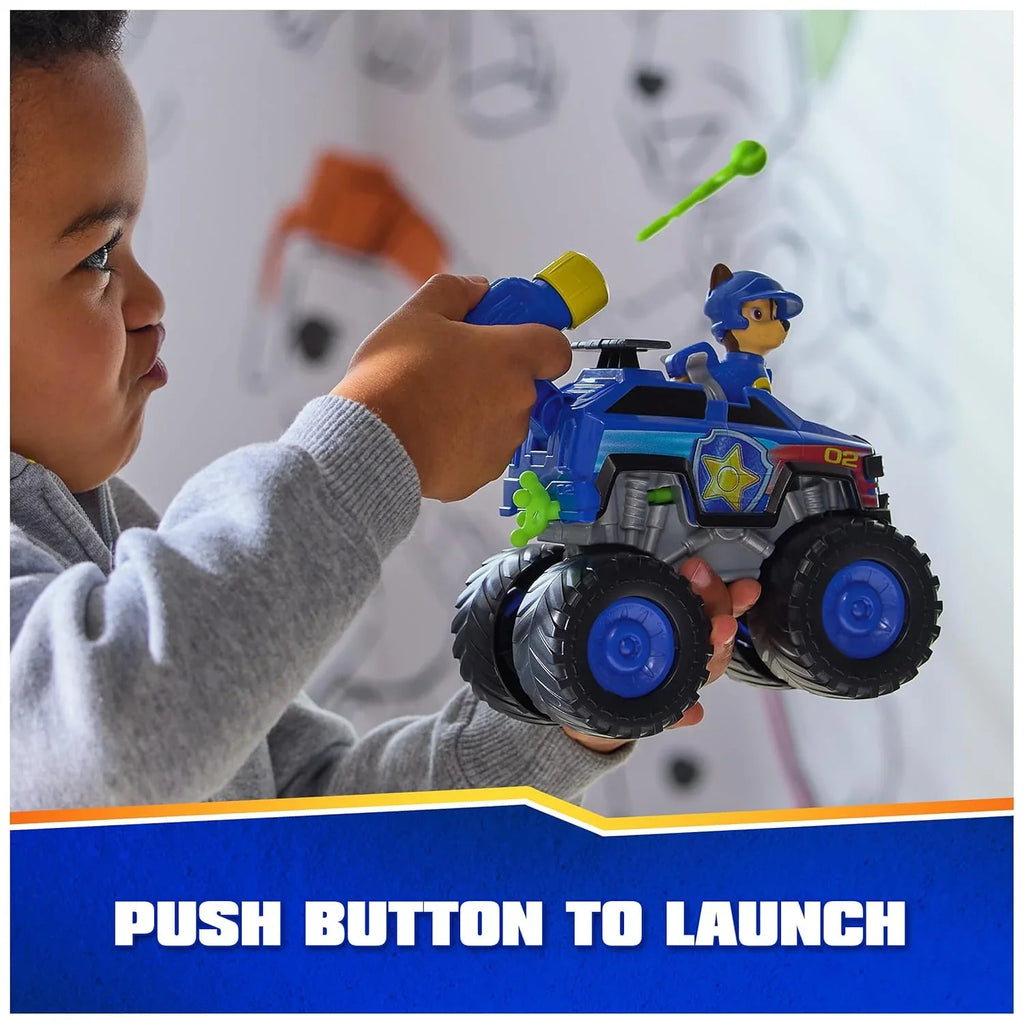 PAW Patrol Chase Monster Rescue Truck – Dual Launcher Action / Ages 3+ - Naivri