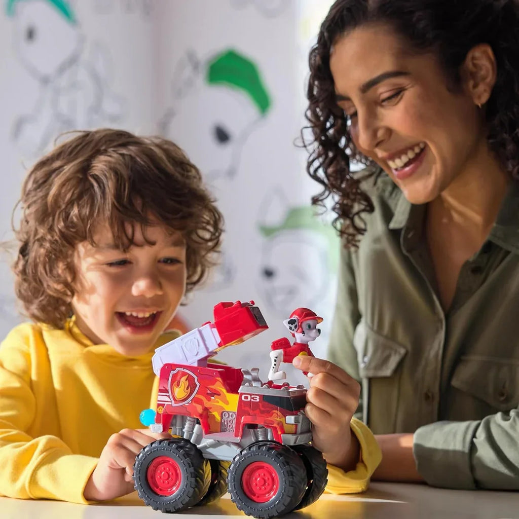 Paw Patrol Marshall Off-Road Rescue Truck – Action Vehicle with Launcher for Ages 3+ - Naivri