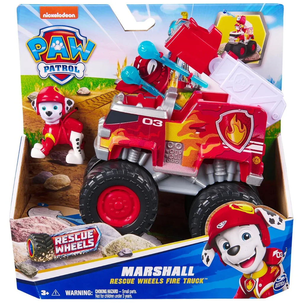 Paw Patrol Marshall Off-Road Rescue Truck – Action Vehicle with Launcher for Ages 3+ - Naivri