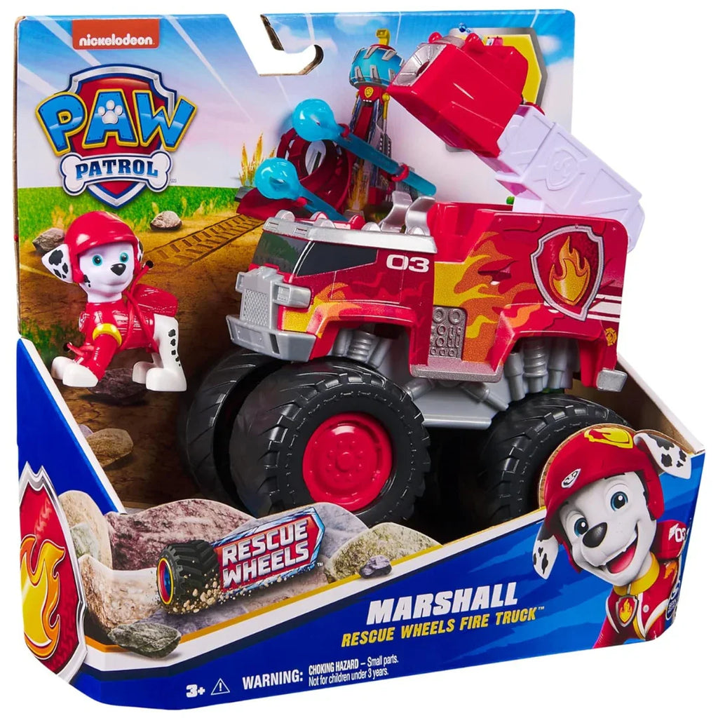 Paw Patrol Marshall Off-Road Rescue Truck – Action Vehicle with Launcher for Ages 3+ - Naivri