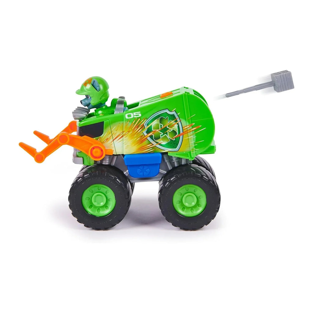 Paw Patrol Rocky Off-Road Recycle Rescue Truck – Launcher Feature for Ages 3+ - Naivri