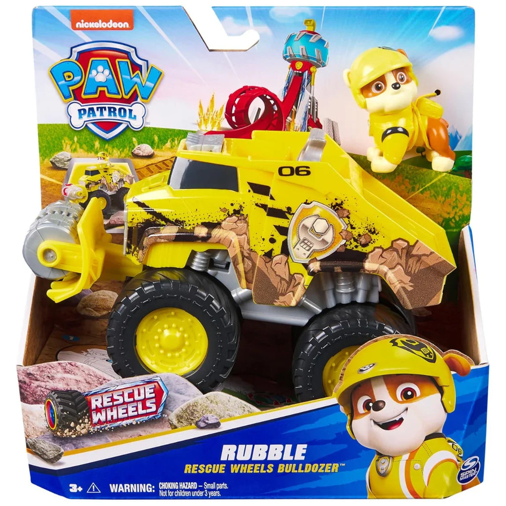 Paw Patrol Rubble Off-Road Bulldozer Rescue Truck – Transforming Action Vehicle for Ages 3+ - Naivri