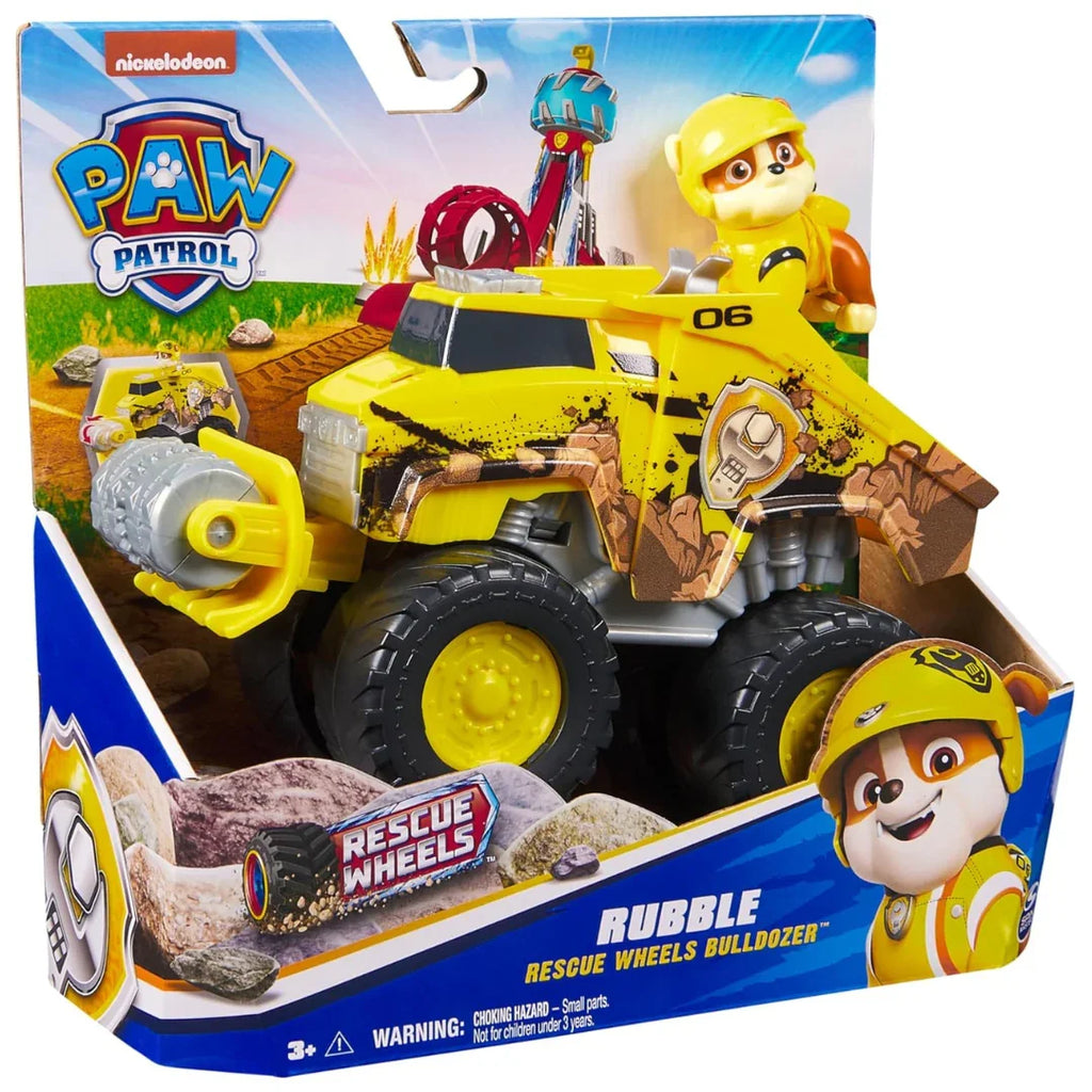 Paw Patrol Rubble Off-Road Bulldozer Rescue Truck – Transforming Action Vehicle for Ages 3+ - Naivri