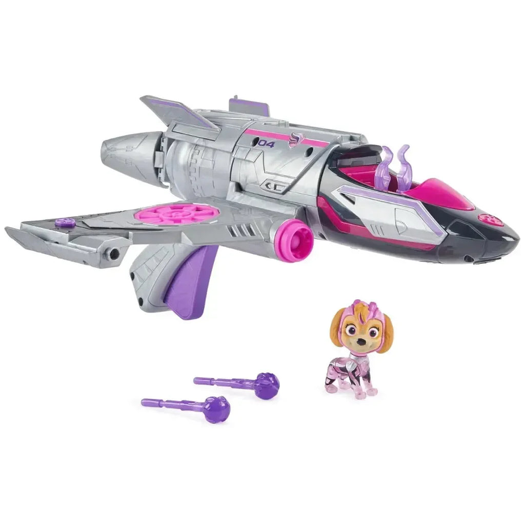 Paw Patrol Skye’s Mighty Movie Jet with Lights and Sounds – Action Toy for Kids - Naivri
