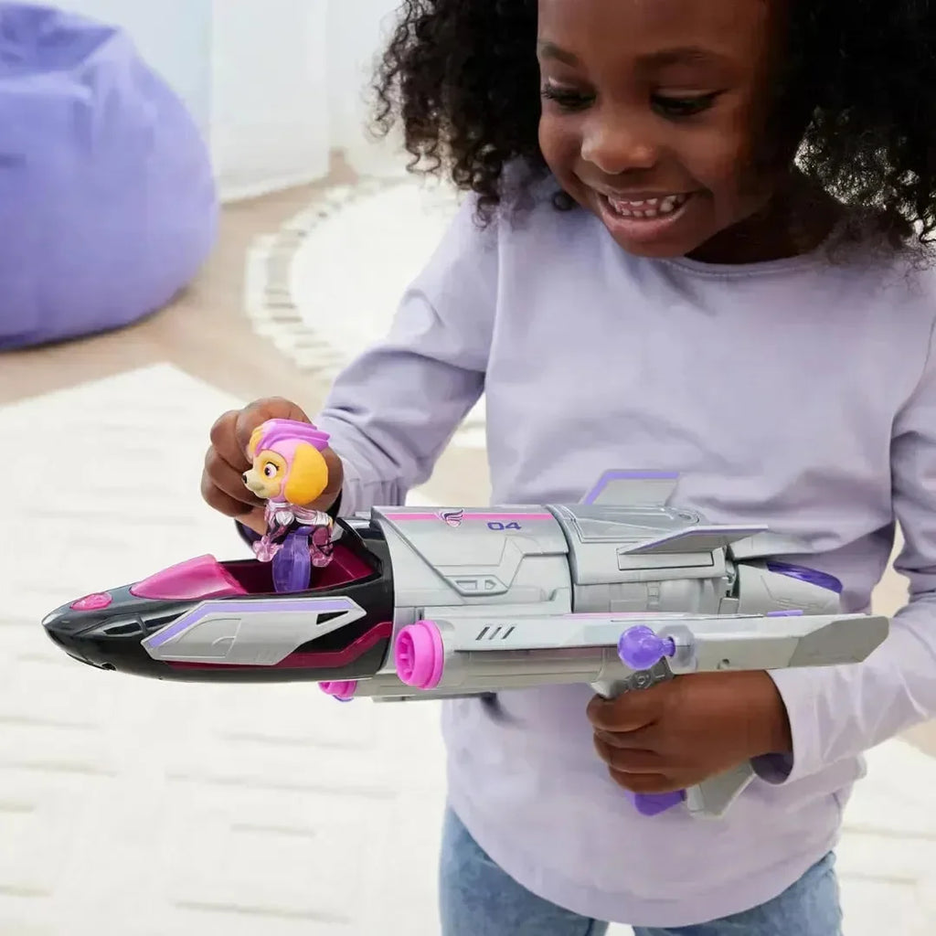 Paw Patrol Skye’s Mighty Movie Jet with Lights and Sounds – Action Toy for Kids - Naivri