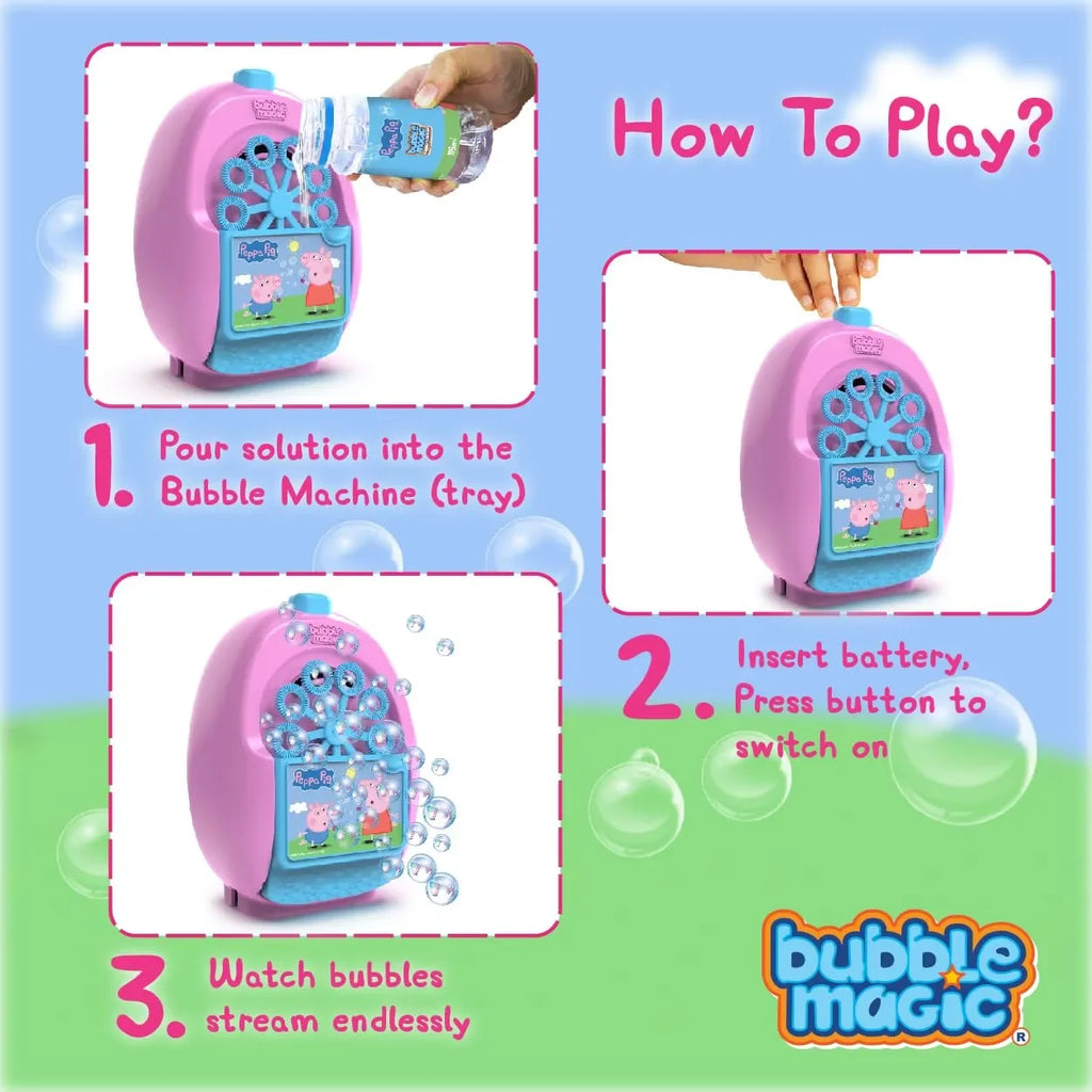 Peppa Pig Bubble Magic Machine - Naivri