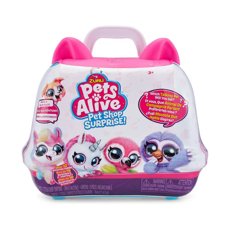 ZURU Pets Alive Surprise Adoption Pet Set – Interactive Speak & Repeat Toy (3 Years+) - Naivri