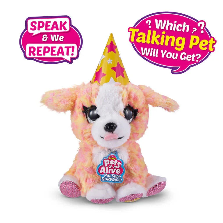 ZURU Pets Alive Surprise Adoption Pet Set – Interactive Speak & Repeat Toy (3 Years+) - Naivri