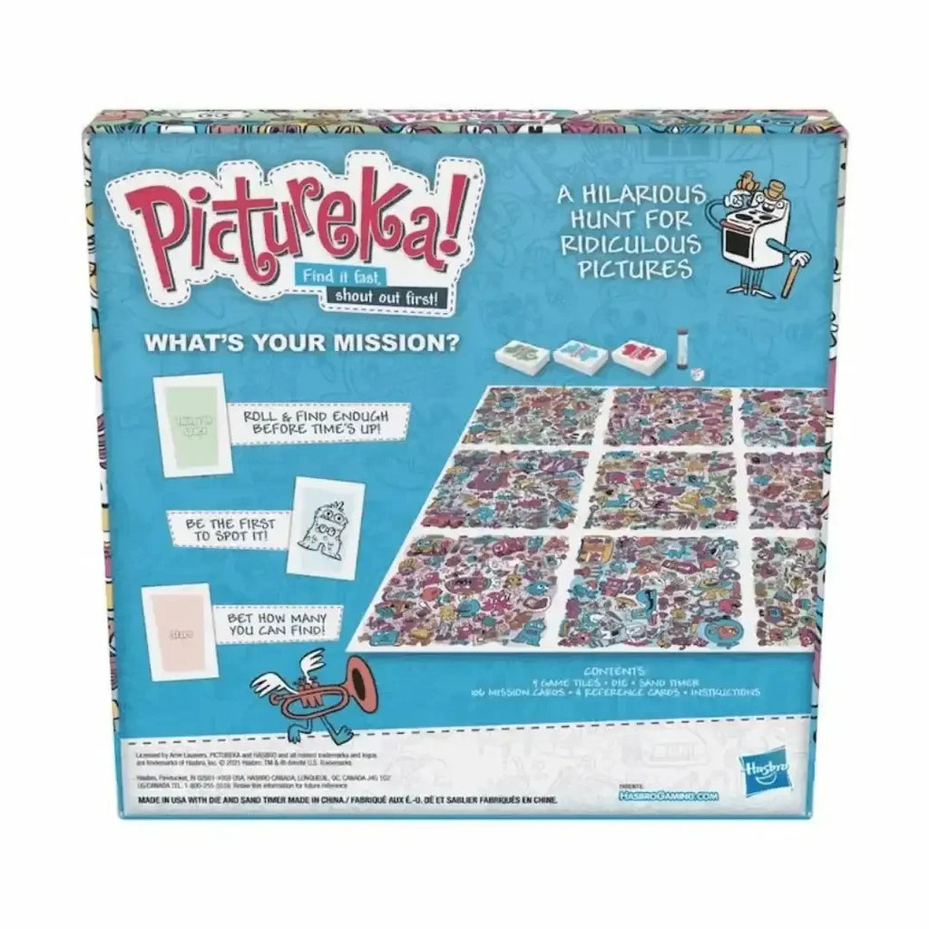Pictureka! The Wacky Picture Hunt Game (E8270) – Fast-Paced Family Board Game for Kids & Adults | 106 Mission Cards | 2+ Players | Ages 6+ - Naivri