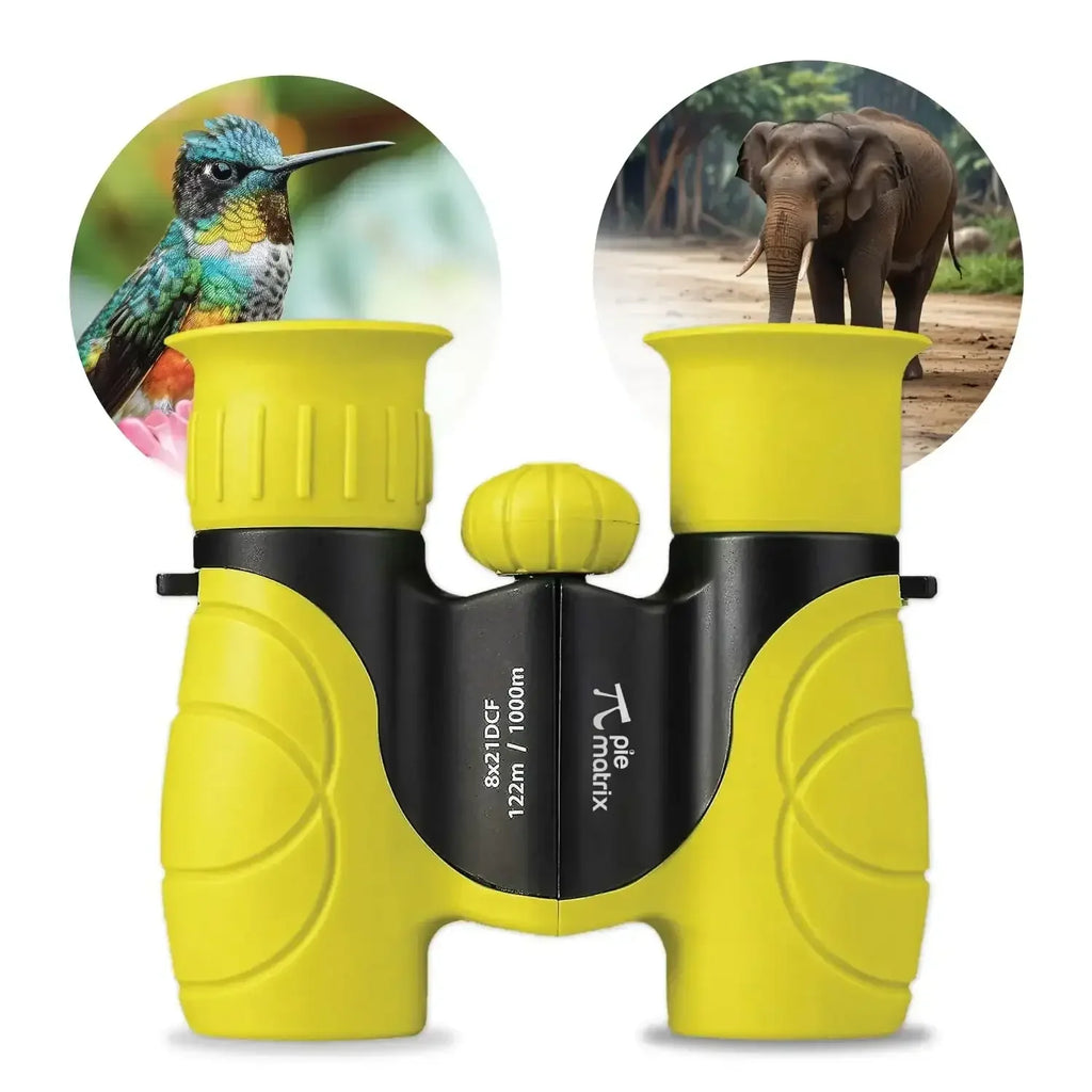 Pie Matrix Junior Explorer Binoculars (8x21) for Kids and Adults – Lightweight, Waterproof, High-Performance Outdoor Optics - Naivri
