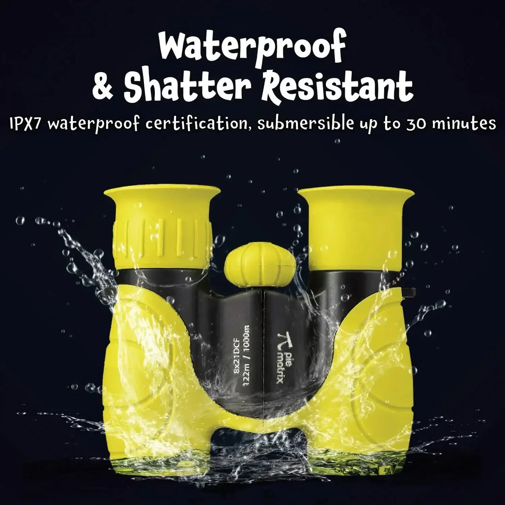 Pie Matrix Junior Explorer Binoculars (8x21) for Kids and Adults – Lightweight, Waterproof, High-Performance Outdoor Optics - Naivri