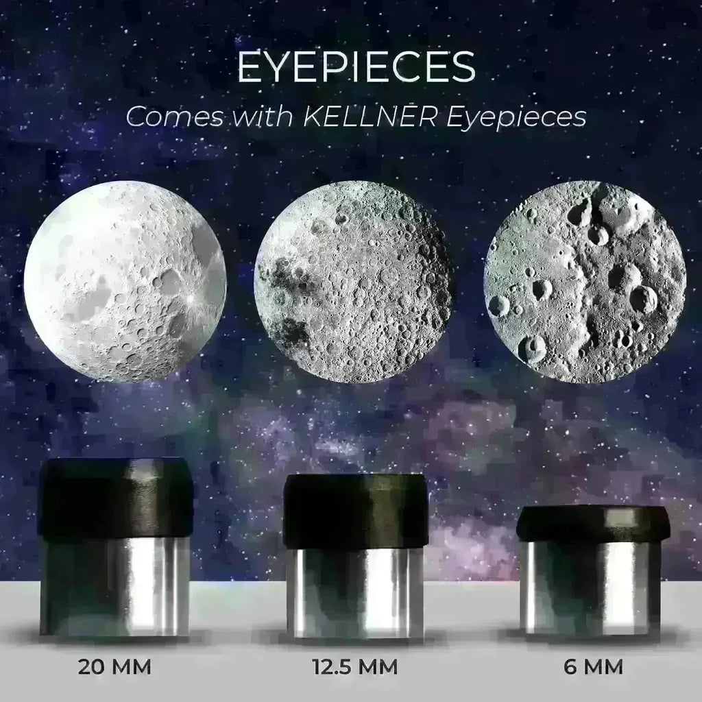 Pie Matrix Pegasus 76700 Newtonian Reflector Telescope with 235x Ultra HD Zoom – Fully Coated Optics, Alt-AZ Mount & Tripod – Ideal for Moon, Saturn Rings, Planets & Deep Sky Viewing - Naivri