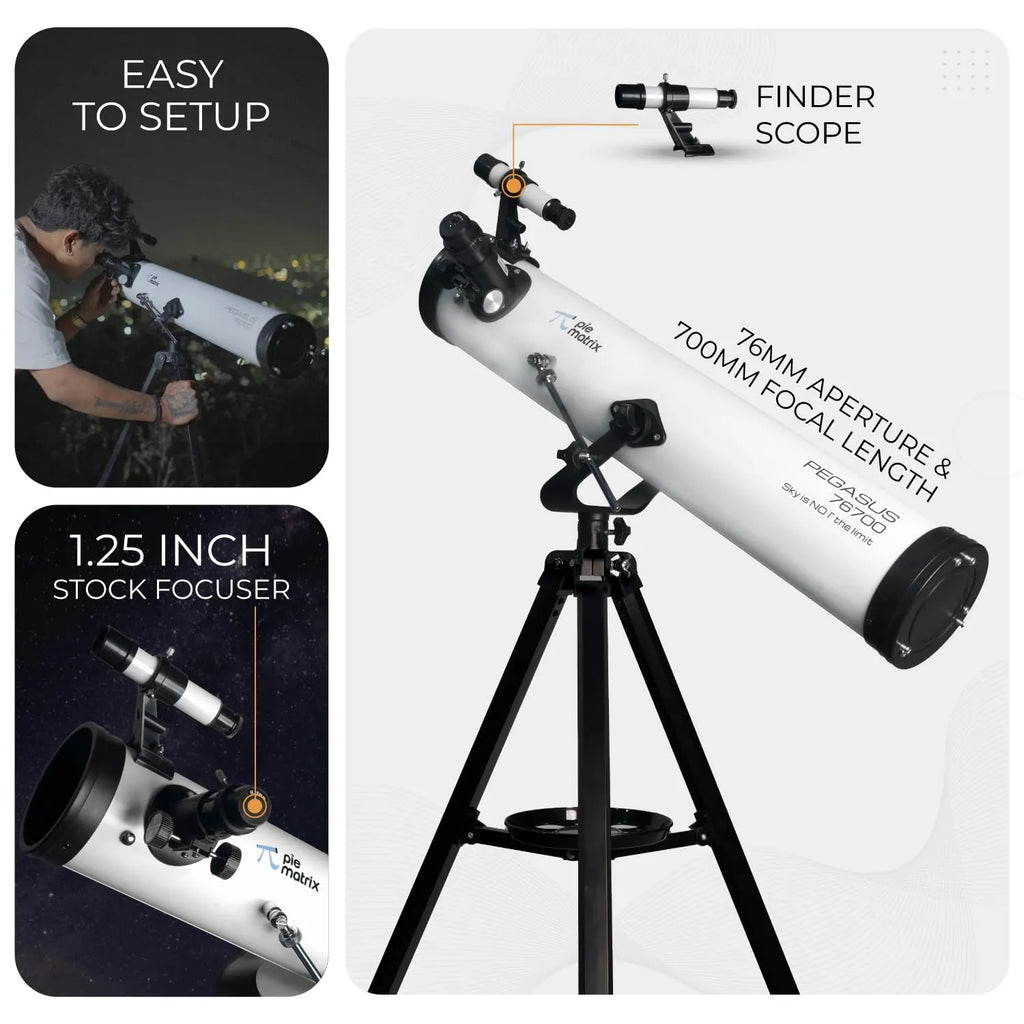 Pie Matrix Pegasus 76700 White Telescope - Naivri