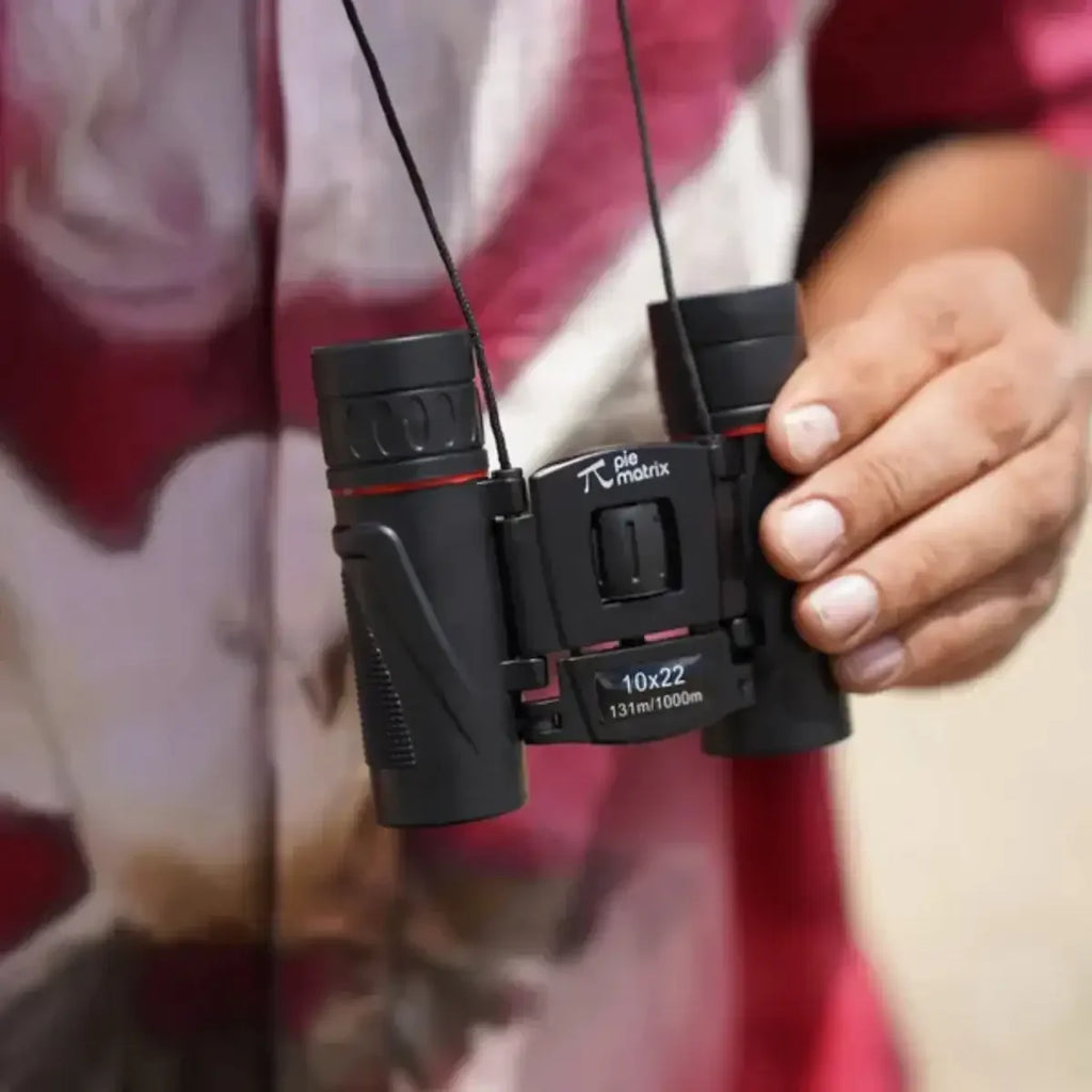 Pie Matrix Willow Sports Binocular 10x22 – Compact, Shockproof & Rainproof Adventure Optics - Naivri