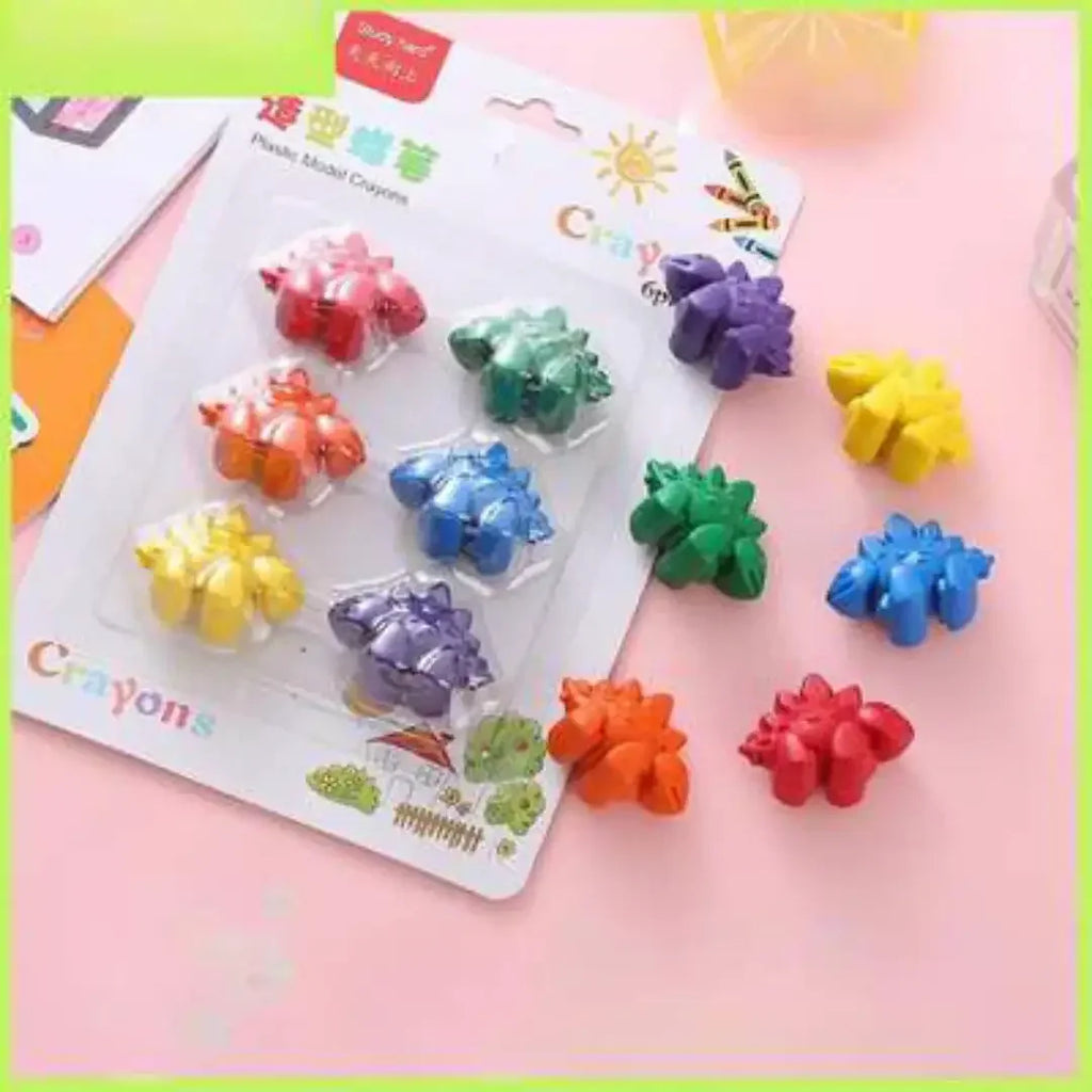 Plastic Model Crayons – Vibrant Assorted Shapes for Kids 3+ - Naivri