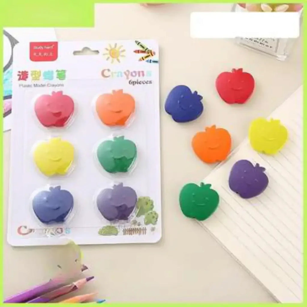 Plastic Model Crayons – Vibrant Assorted Shapes for Kids 3+ - Naivri