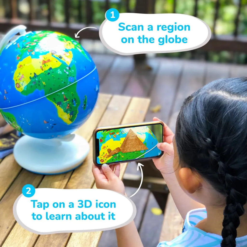 PlayShifu Orboot Earth – Augmented Reality Interactive Globe for Kids - Naivri