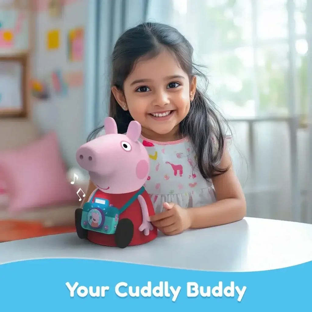 PlayShifu Smart Peppa – Interactive Peppa Pig Plush Toy with Singing, Talking, Storytelling, and Bluetooth App Connectivity for Kids Age 3+ | Educational Learning Toy - Naivri
