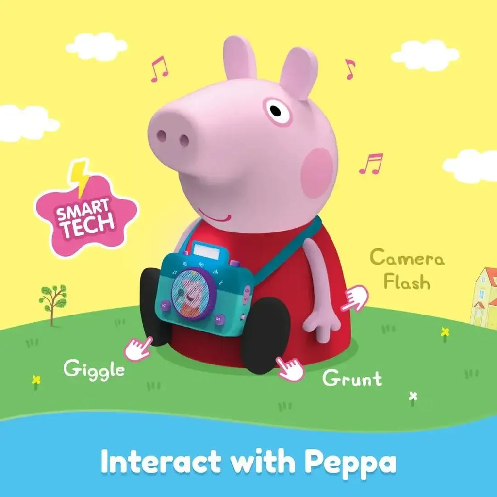 PlayShifu Smart Peppa – Interactive Peppa Pig Plush Toy with Singing, Talking, Storytelling, and Bluetooth App Connectivity for Kids Age 3+ | Educational Learning Toy - Naivri