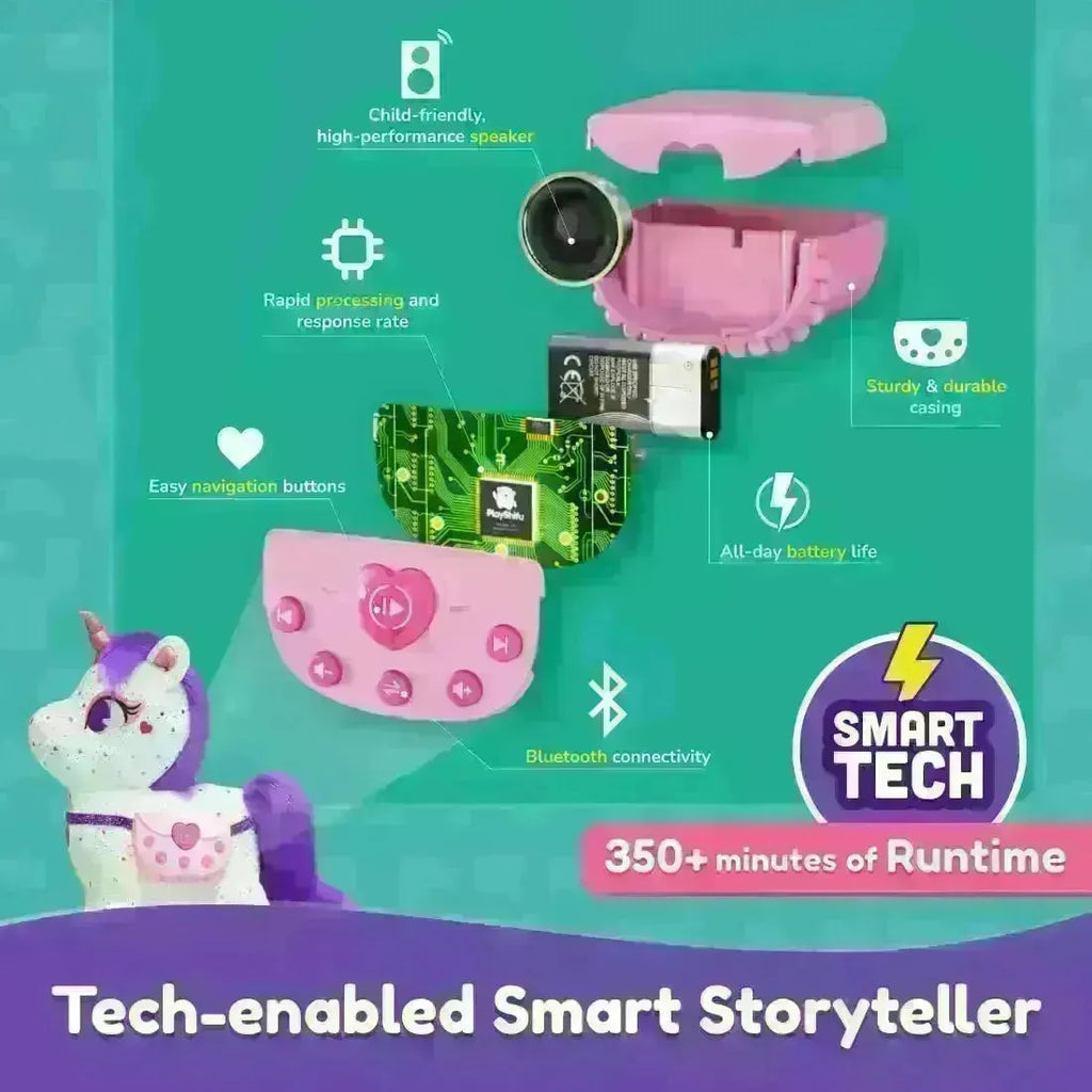 PlayShifu ZeeZee The Smart Storyteller - Singing & Talking Unicorn Friend - Naivri
