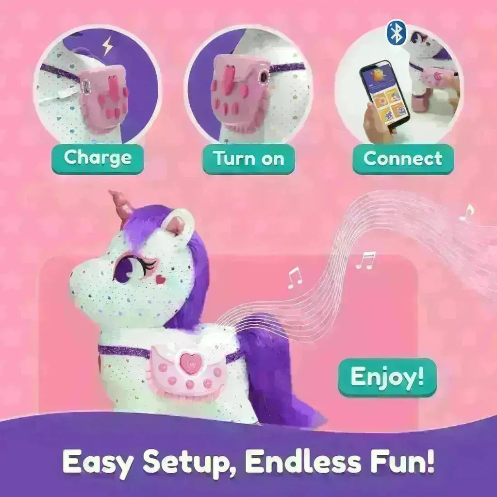 PlayShifu ZeeZee The Smart Storyteller - Singing & Talking Unicorn Friend - Naivri
