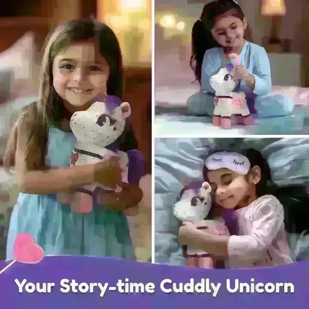 PlayShifu ZeeZee The Smart Storyteller – Singing & Talking Unicorn Plush Toy with Bluetooth App Connectivity | Educational Interactive Soft Toy for Kids Age 3+ - Naivri