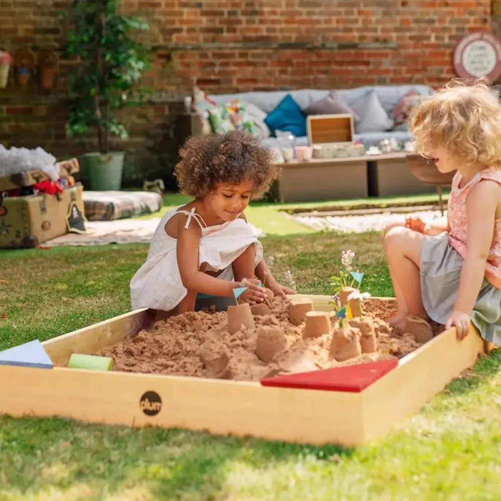 Plum Junior Wooden Sand Pit with Colour Seats - Naivri