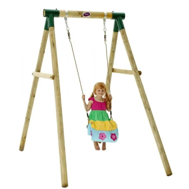 Plum® Bush Baby® Wooden Swing Set – Classic Outdoor Play for Kids | Durable & Weather-Resistant - Naivri