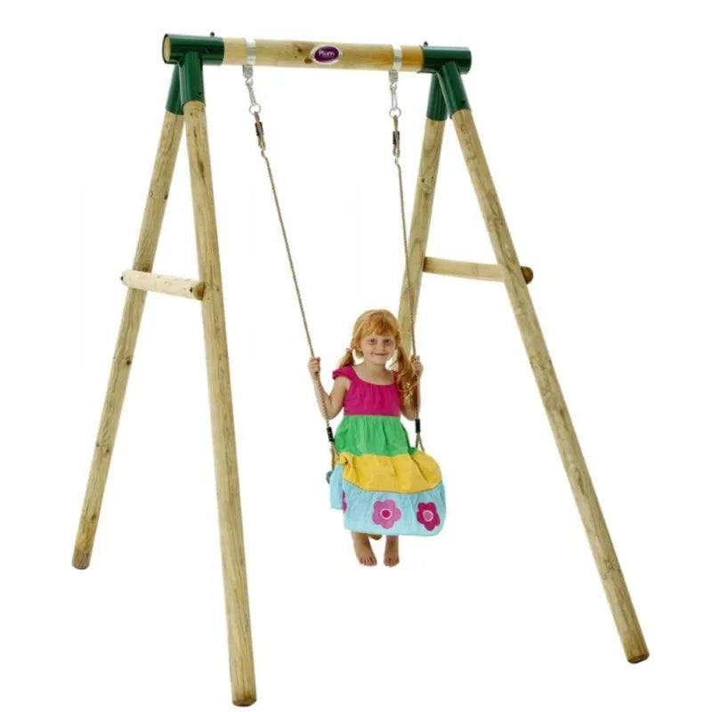 Plum® Bush Baby® Wooden Swing Set – Classic Outdoor Play for Kids | Durable & Weather-Resistant - Naivri