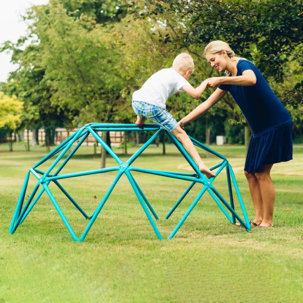 Plum® Deimos Metal Dome Climbing Frame – Geometric Outdoor Climber for Kids | Rust-Resistant Steel - Naivri