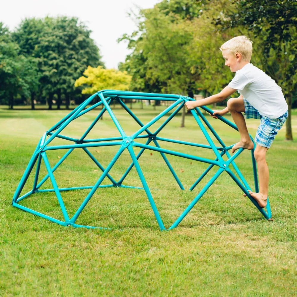 Plum® Deimos Metal Dome Climbing Frame – Geometric Outdoor Climber for Kids | Rust-Resistant Steel - Naivri