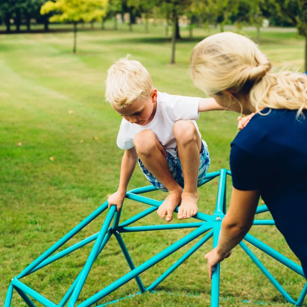 Plum® Deimos Metal Dome Climbing Frame – Geometric Outdoor Climber for Kids | Rust-Resistant Steel - Naivri