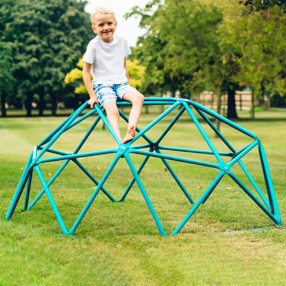 Plum® Deimos Metal Dome Climbing Frame – Geometric Outdoor Climber for Kids | Rust-Resistant Steel - Naivri