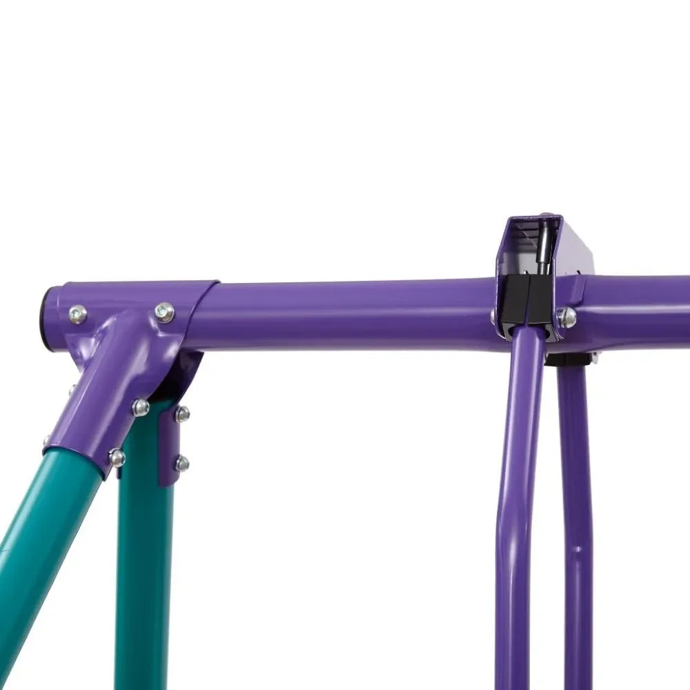 Plum® Helios® Metal Single Swing and Glider Set – Sturdy Outdoor Playground Equipment for Kids - Naivri