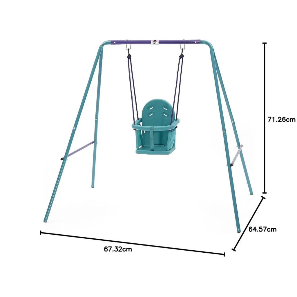 Plum® Metal 2-in-1 Swing Set – Convertible Outdoor Swing for Babies, Toddlers & Kids - Naivri