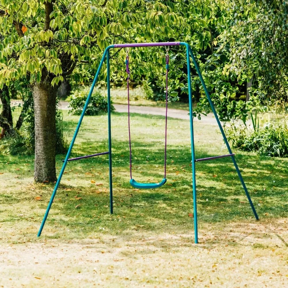 Plum® Metal 2-in-1 Swing Set – Convertible Outdoor Swing for Babies, Toddlers & Kids - Naivri
