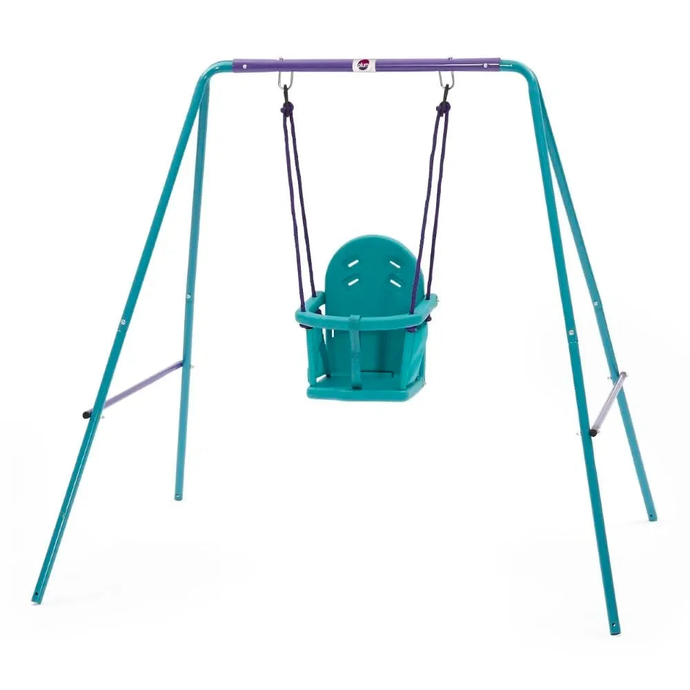 Plum® Metal 2-in-1 Swing Set – Convertible Outdoor Swing for Babies, Toddlers & Kids - Naivri