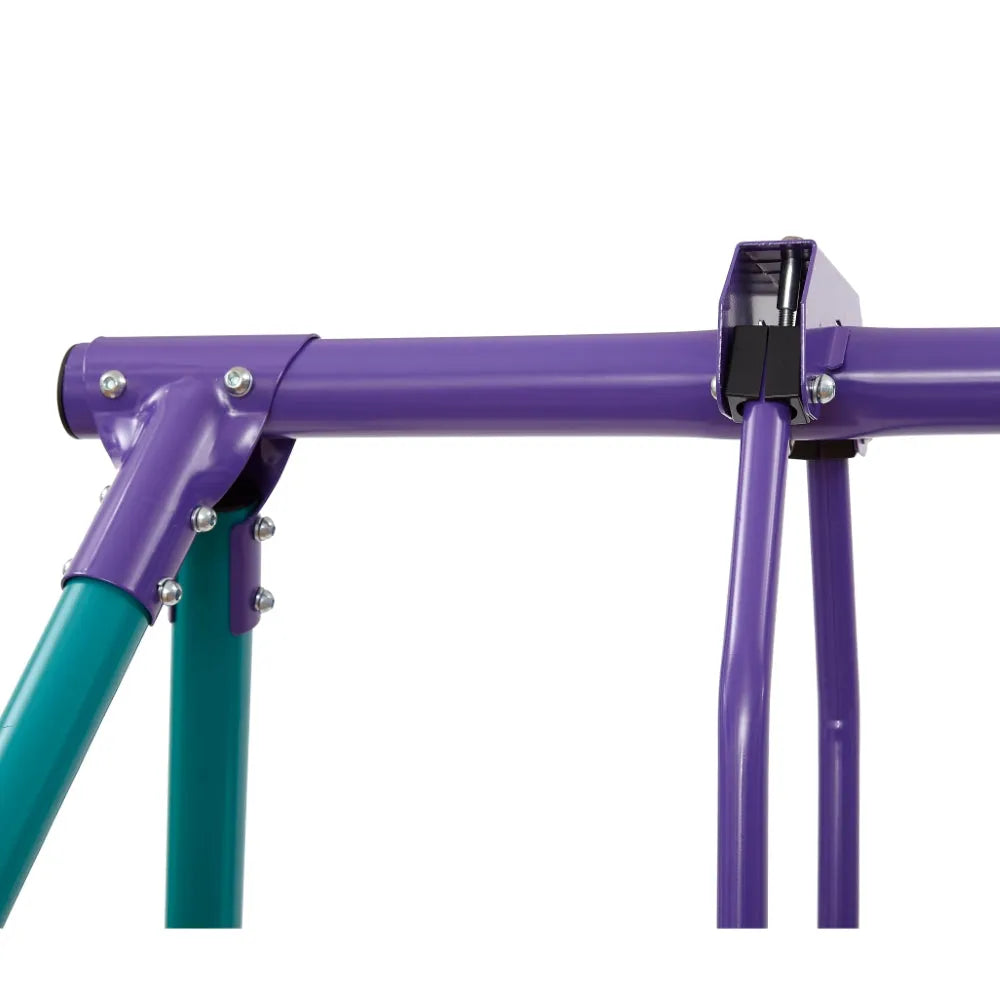 Plum® Metal Multiplay Swing Set – Multi-Activity Outdoor Play for Kids | Durable Steel Frame - Naivri