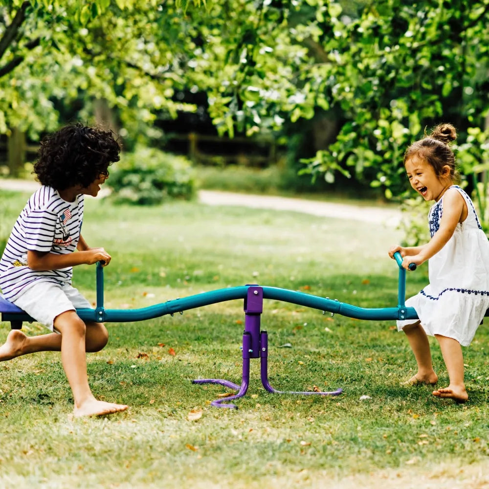 Plum® Metal Rotating See Saw | Outdoor Playground Equipment for Kids - Naivri