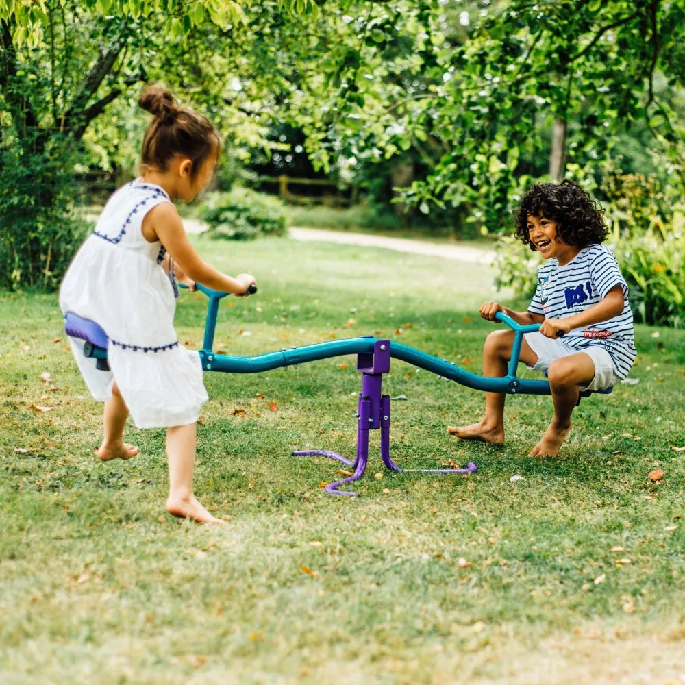 Plum® Metal Rotating See Saw | Outdoor Playground Equipment for Kids - Naivri