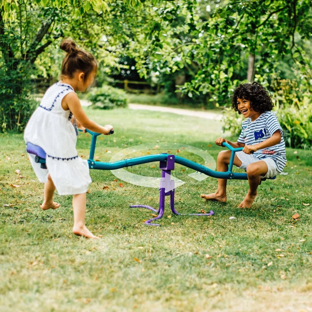 Plum® Metal Rotating See Saw | Outdoor Playground Equipment for Kids - Naivri