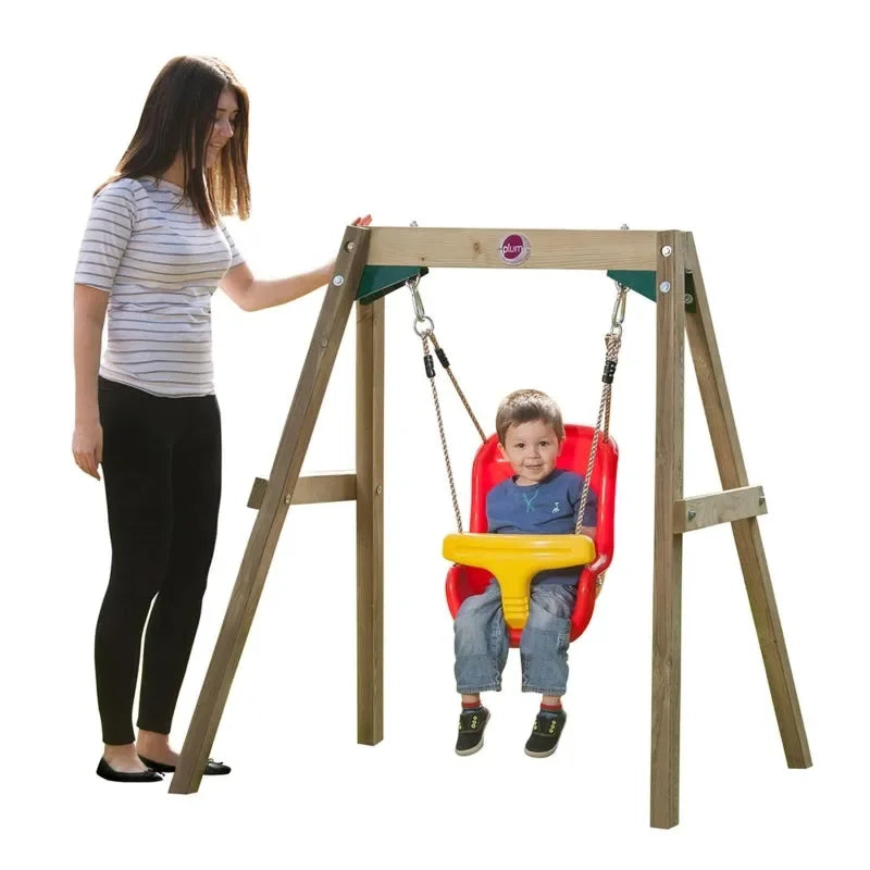 Plum® Wooden Baby Swing Set - Naivri