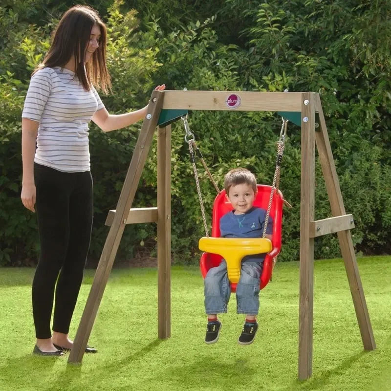 Plum® Wooden Baby Swing Set - Naivri