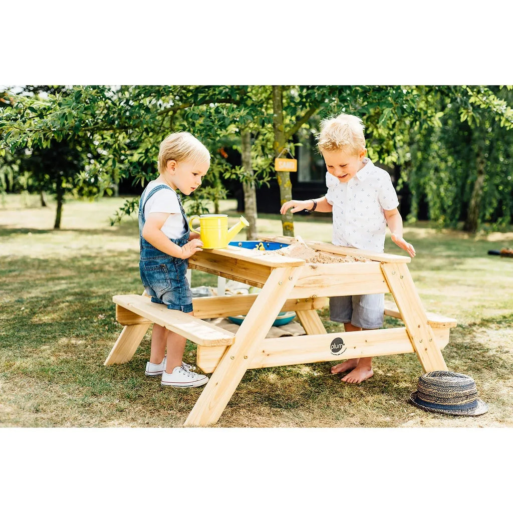 Plum Surfside Sand & Water Wooden Picnic Table - Naivri