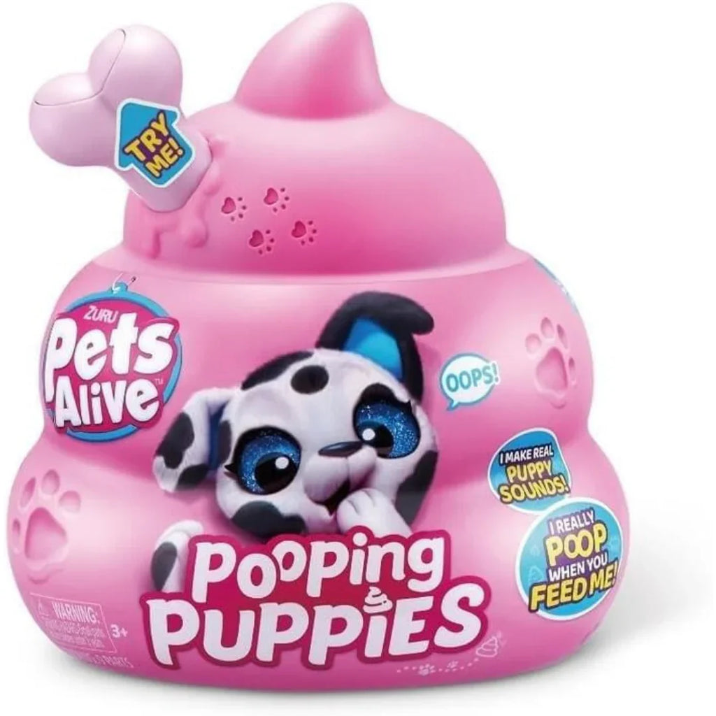 ZURU Pets Alive Interactive Pooping Puppy – Feed, Care & Play Fun (3+ Years) - Naivri