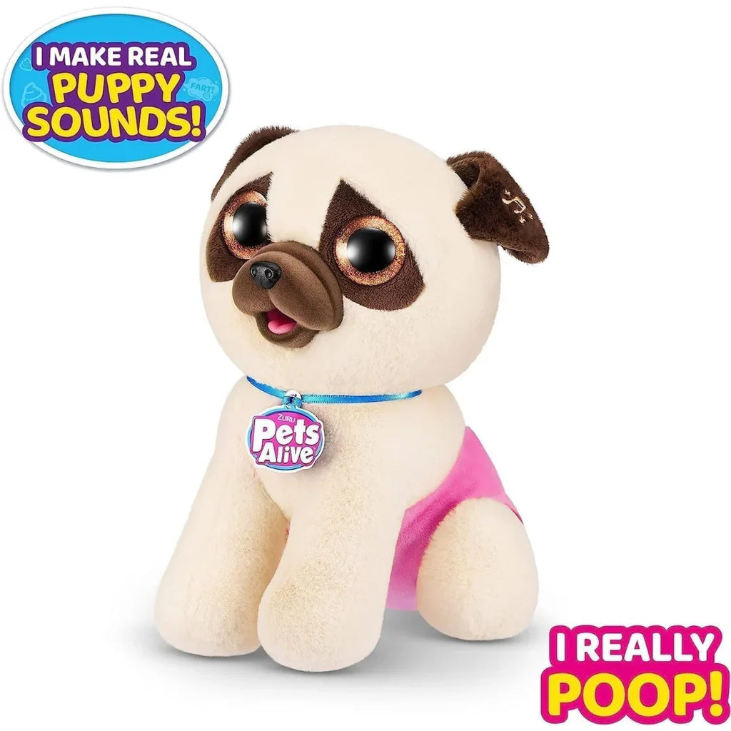 ZURU Pets Alive Interactive Pooping Puppy – Feed, Care & Play Fun (3+ Years) - Naivri