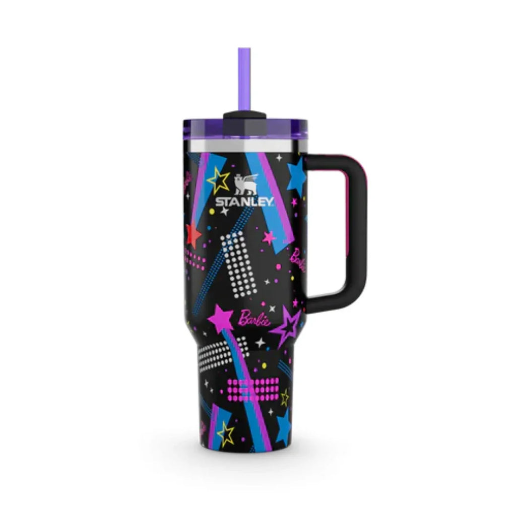 Quencher FlowState Stainless Steel Hydration Tumbler – 40 oz Double-Wall Vacuum Insulated Cup (Assorted Prints & Colors, 8 Years+) - Naivri