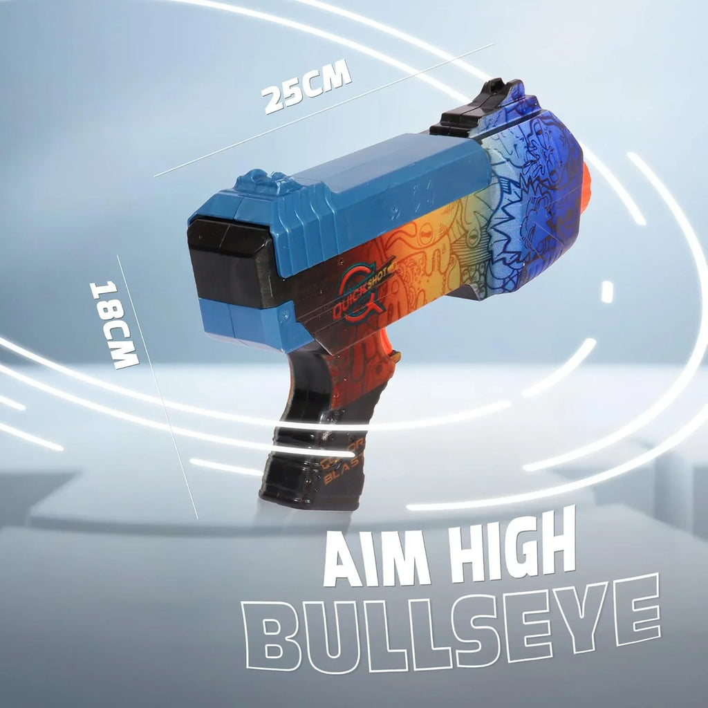 Quickshot Aqua Foam Dart Blaster – 70 Ft Range Action Toy Gun for Kids 8+ - Naivri
