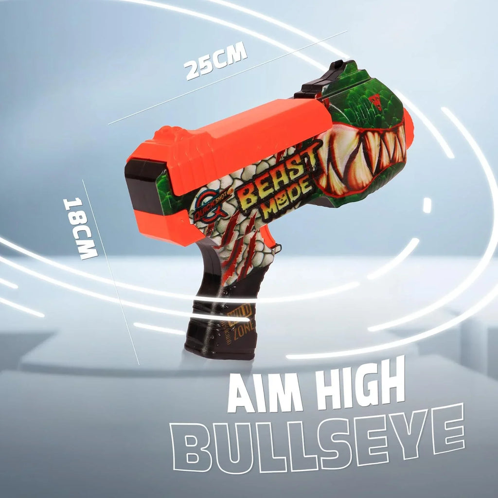 Quickshot Beast Foam Dart Blaster – 70 Ft Range Action Toy Gun for Kids 8+ - Naivri